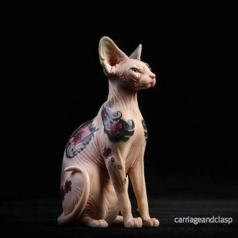 Dekorativ tatueringlös kattfigur | Veska - Bild 3