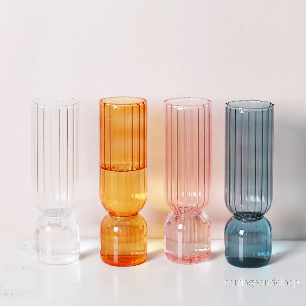 Scallop Cylinder Glass Vase | Veska Scallop Cylinder Glass Vase | Veska