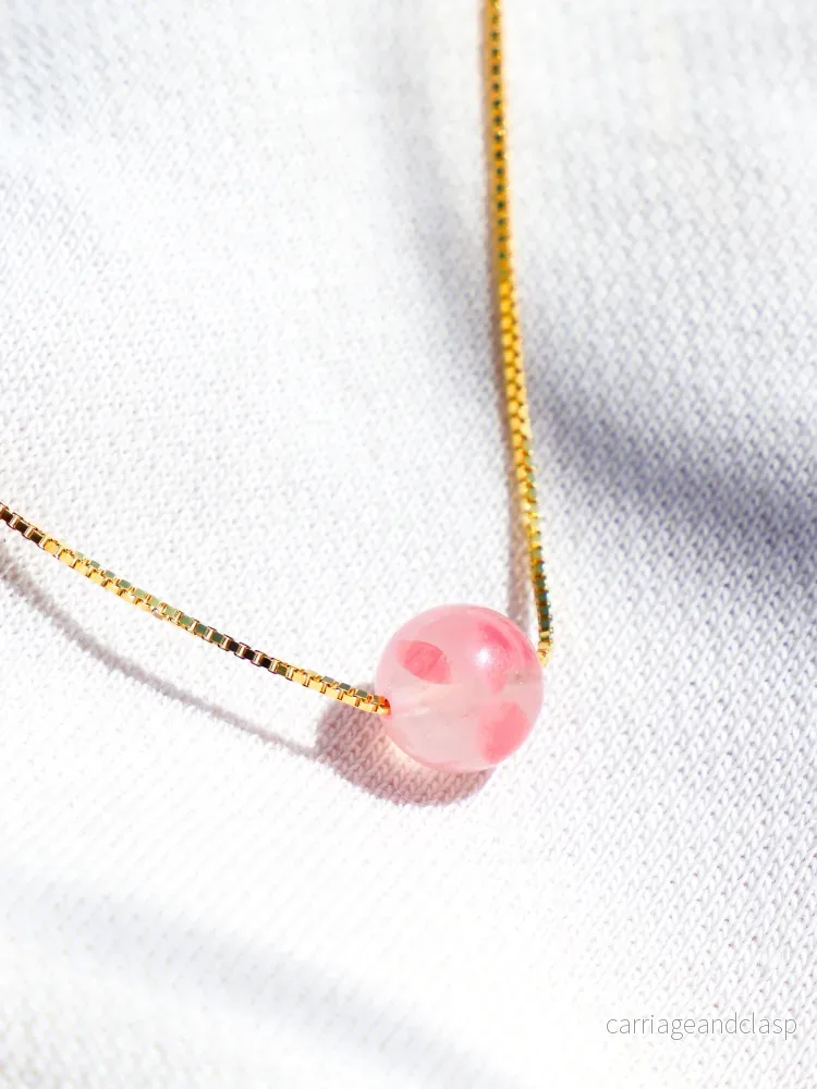 Akvamarin – Petite Heart – Guld Akvamarin – Petite Heart – Guld