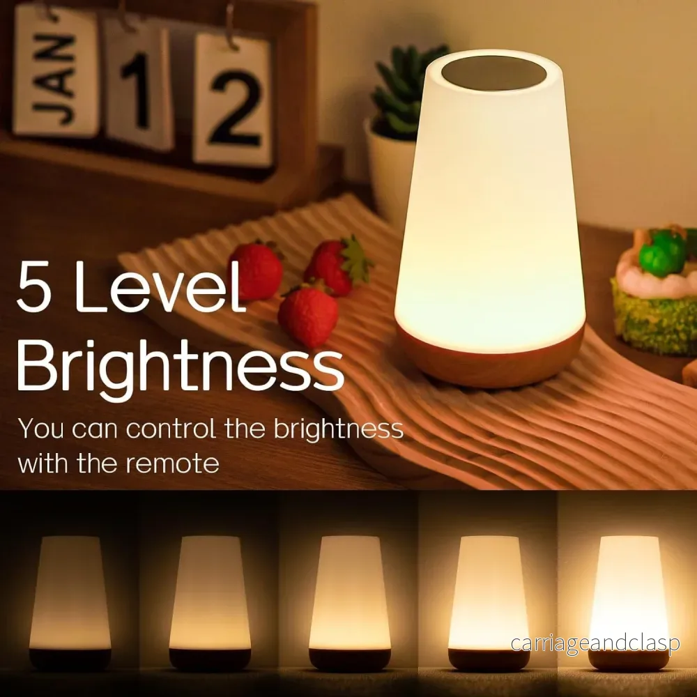 Veska | Nattlampa, LED Touch Sängbordslampa, 13 RGB Färger Som Förändras - Bild 3