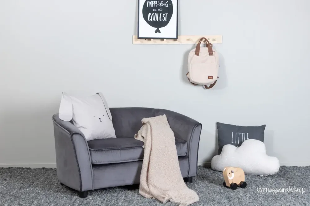 Måna Barnsoffa Grå Måna Barnsoffa Grå