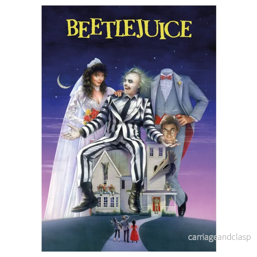 Beetlejuice - Nyligen avliden Vykort A6 - Bild 2