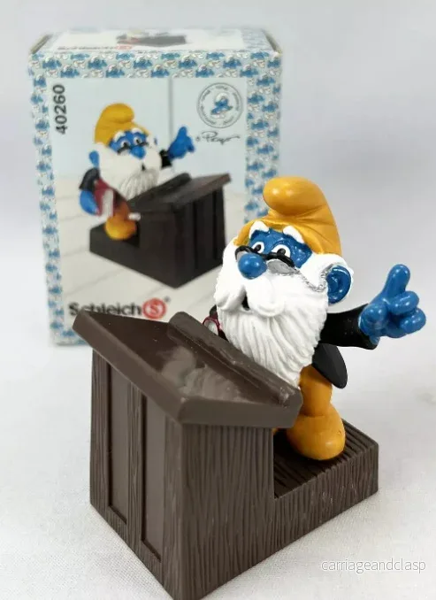 Schleich - Super Smurfs: Skolrektorn med Skrivbord - Bild 2
