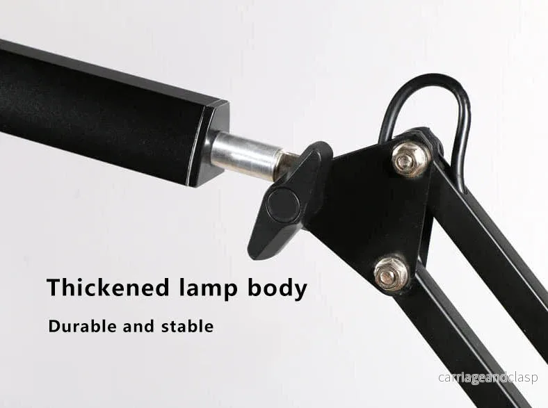 LED Fällbar Lång Arm Klämma Ögon Skydd USB Lästabellampa | Veska - Bild 2