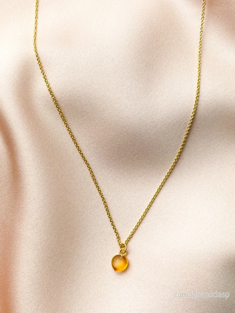 Citrin - Petite Heart - Guld - Bild 2
