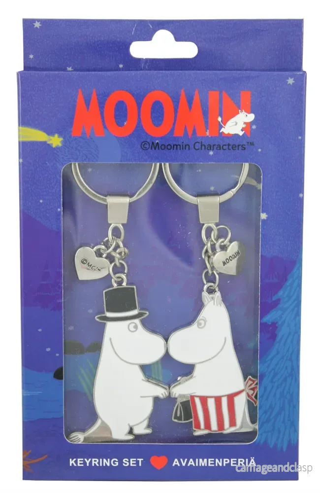 MOOMIN - Mumin Nyckelring Set - Muminpappa & Muminmamma - Bild 2
