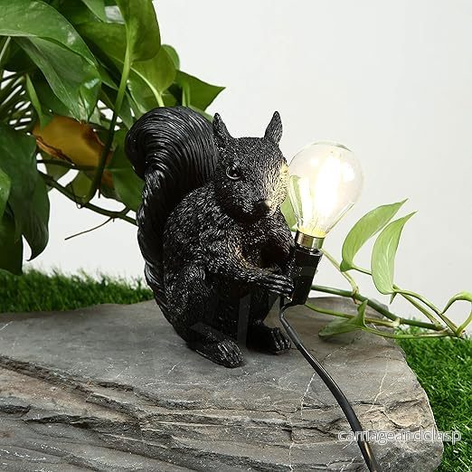 SquirrelGlow LED Bordslampa | Söt Design & Varm Ljus för Barn/Rum | Veska - Bild 2