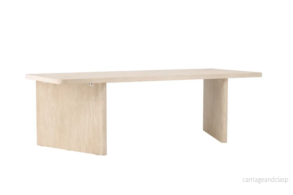 Skagen Rektangulära Matbord 240 x 100 Beige - Bild 2