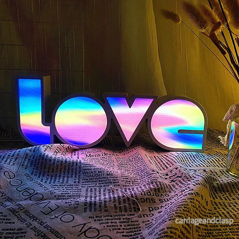 Modern Art Deco vattentålig PS LOVE bokstäver LED bordslampa för sovrummet | Veska Modern Art Deco vattentålig PS LOVE bokstäver LED bordslampa för sovrummet | Veska