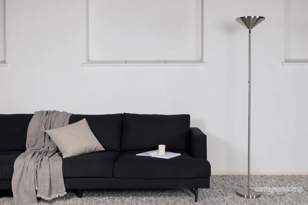 Corong Golvlampa Silver