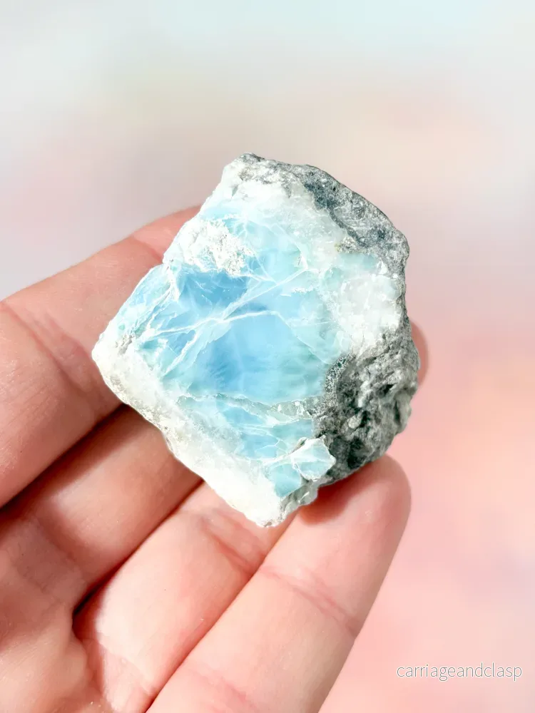 Larimar Rå Polerad (Nr. 48) Exklusiv Kvalitet - Bild 2