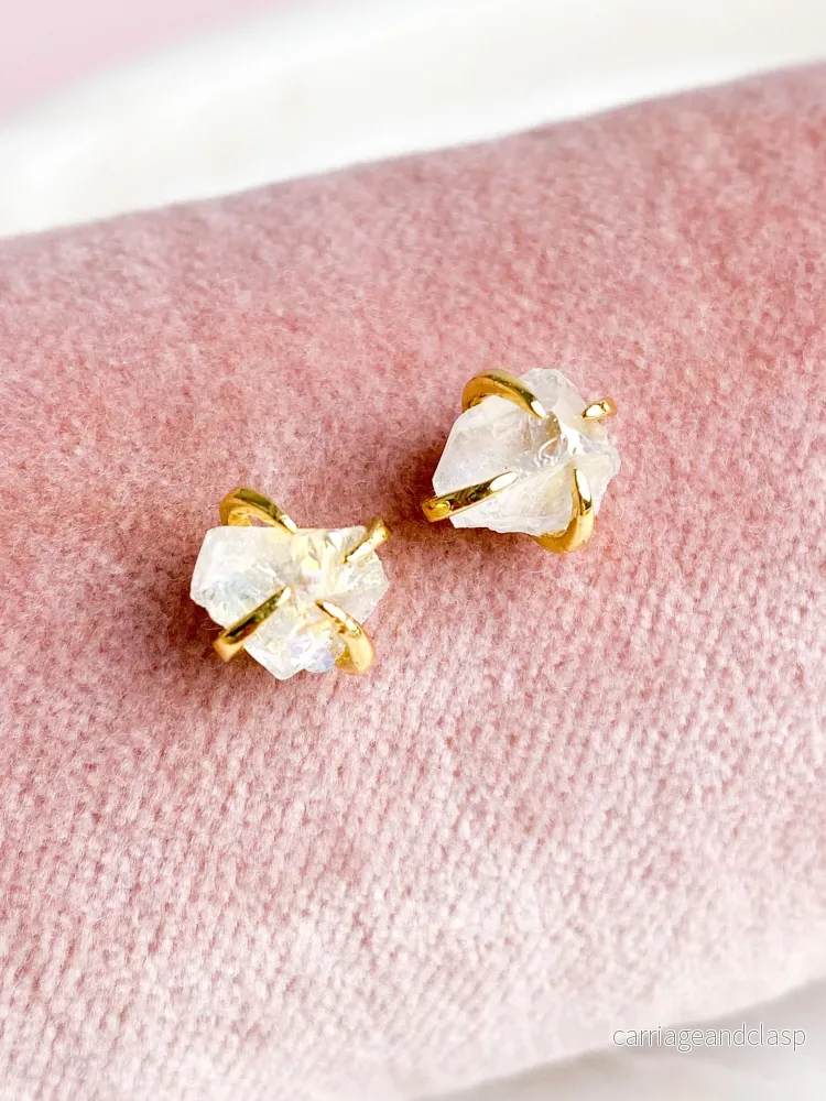 Akvamarin – Petite Heart – Guld