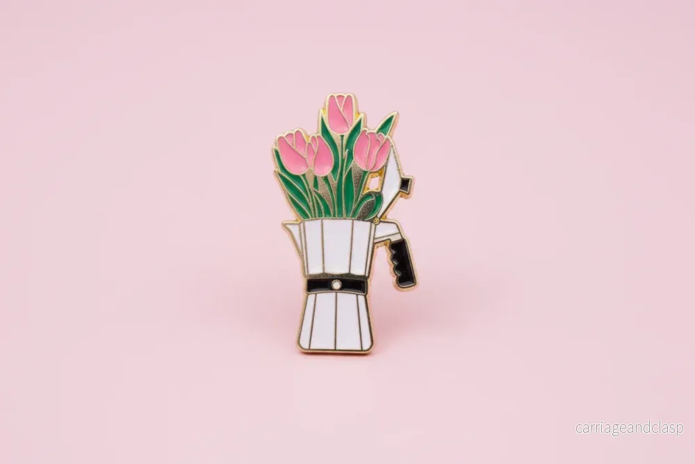 Pin – Blommor i kaffekokare Pin – Blommor i kaffekokare