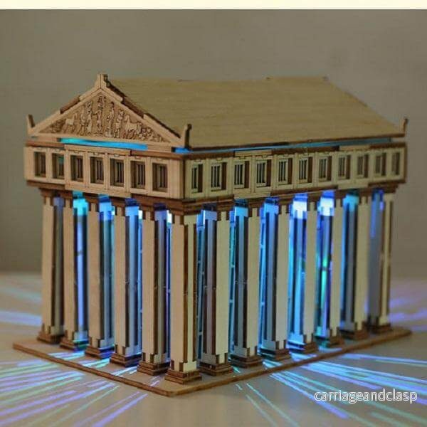 Trä Solar Tempel av Zeus | Veska