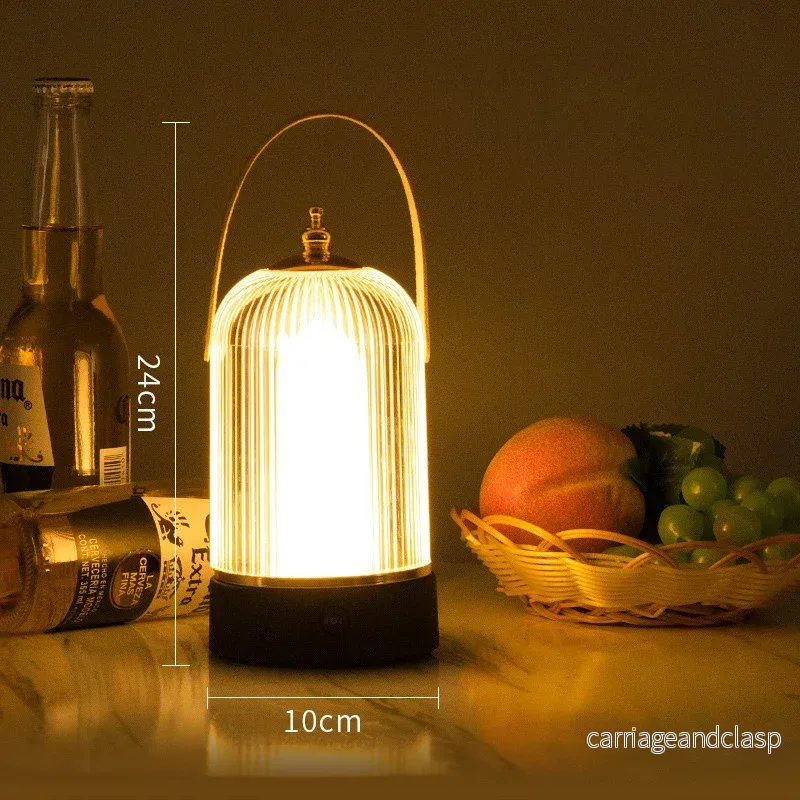 Bärbar Retro Fågelbur Bordslampa – Vintage LED Belysning i Klassisk Design | Veska