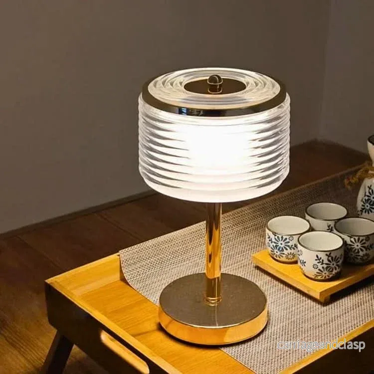 LED Ring Bordslampa med Multi-Lager Skugga | Veska - Bild 2