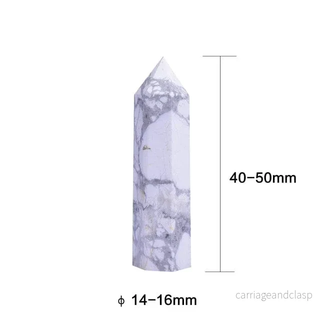 Howlite Crystal Point Tower | Veska