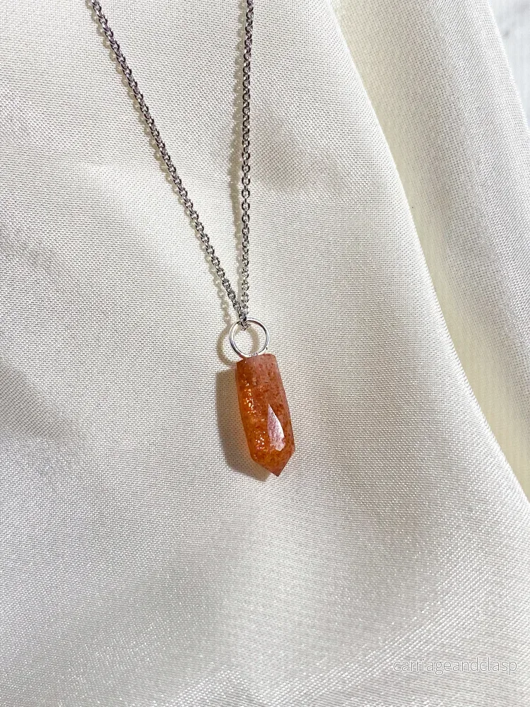 Halsband med solstensspik - Bild 3