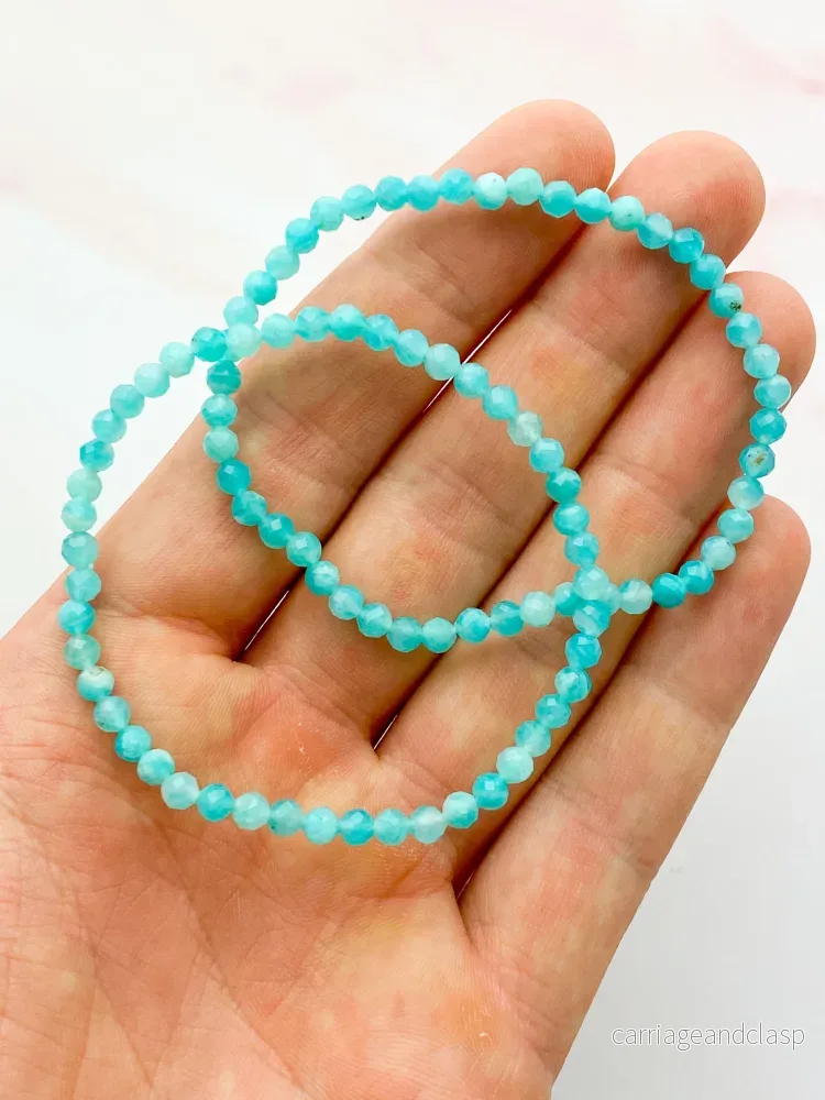 Amazonite armband (fasett) - Bild 2