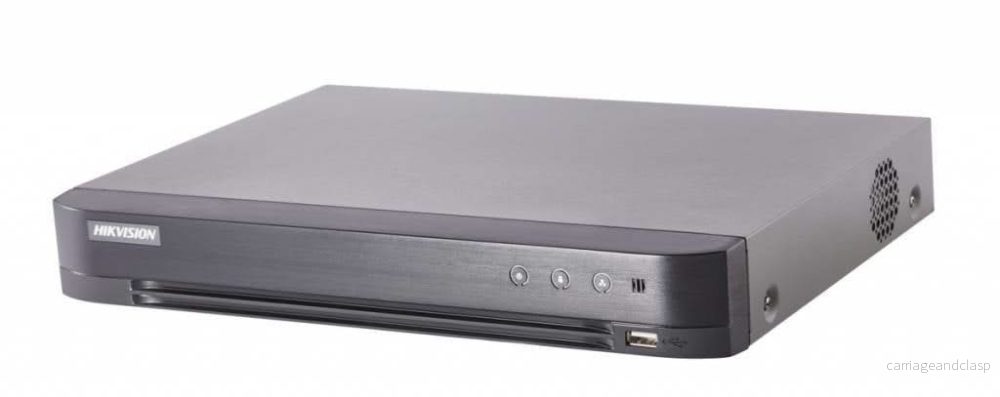 Hikvision iDS-7208HUHI-M1/T AcuSense DVR, 8 kanaler CVI/TVI/AHD, analog och IP