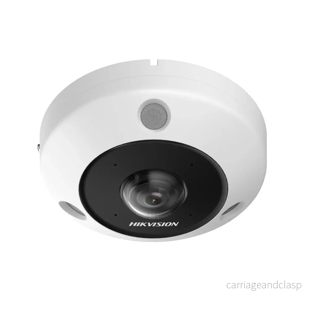 Hikvision DS-2CD6365G1-IVS, 6Mp Fisheye 360gr. kamera OUTSIDE-version, PoE, mikrofon / högtalare, sd-kortplats
