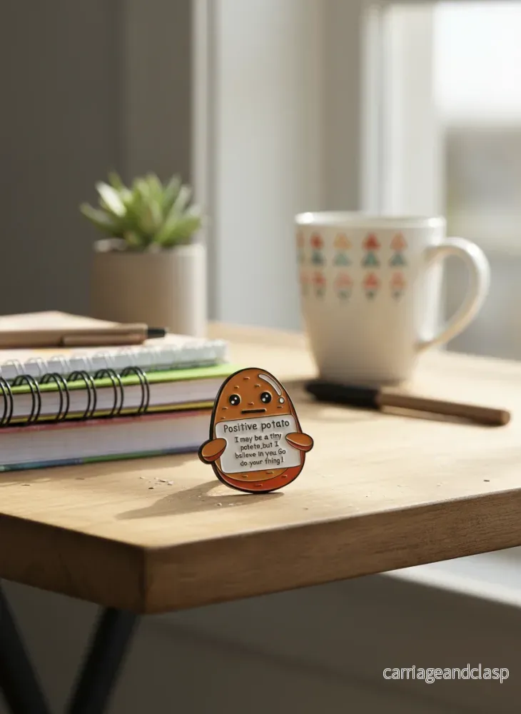 Pin - "Positive Potato - I may be a tiny potato but I belive in you, go do your thing" - Bild 2
