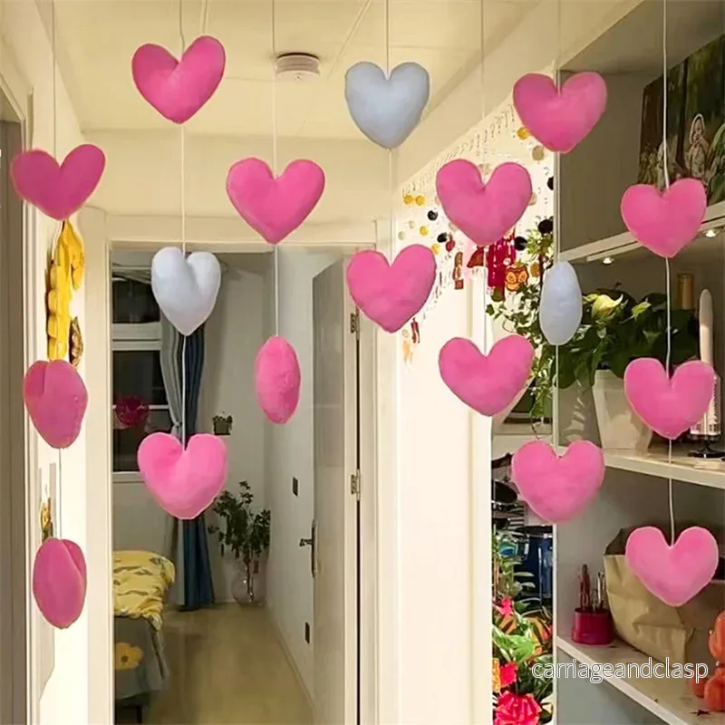 Söt Hängande Rosa Hjärta Dörrdekoration | Veska Söt Hängande Rosa Hjärta Dörrdekoration | Veska