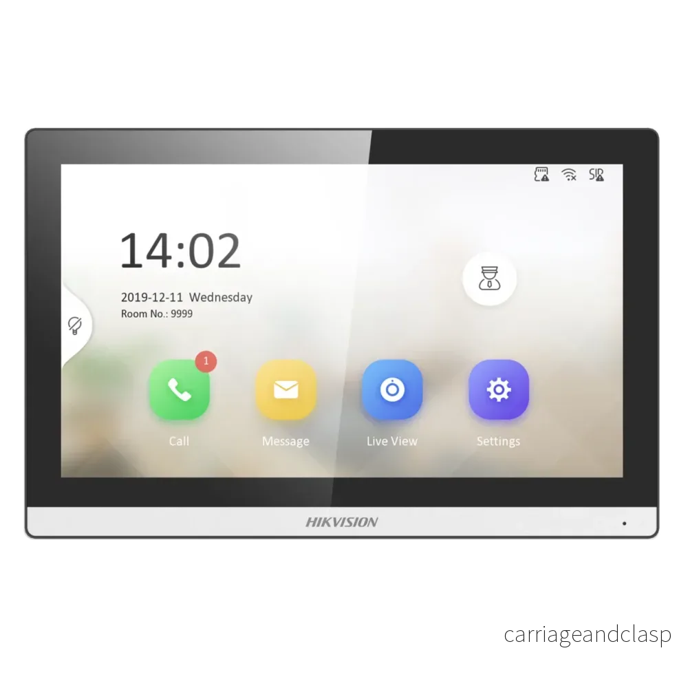 Hikvision DS-KH6350-WTE1 Inomhusskärm 7" TFT, Full HD, WiFi/PoE