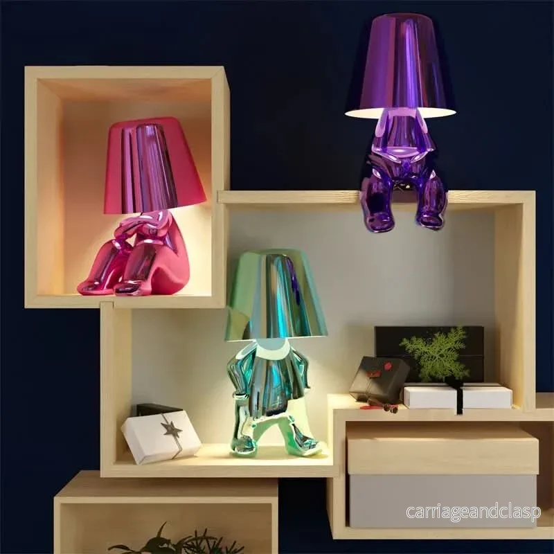 Goldie Resin Tänkarens LED Bordslampa | Veska - Bild 2