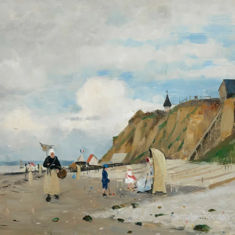 Poster ”Plagen i Villerville” av Richard Bergh Poster ”Plagen i Villerville” av Richard Bergh