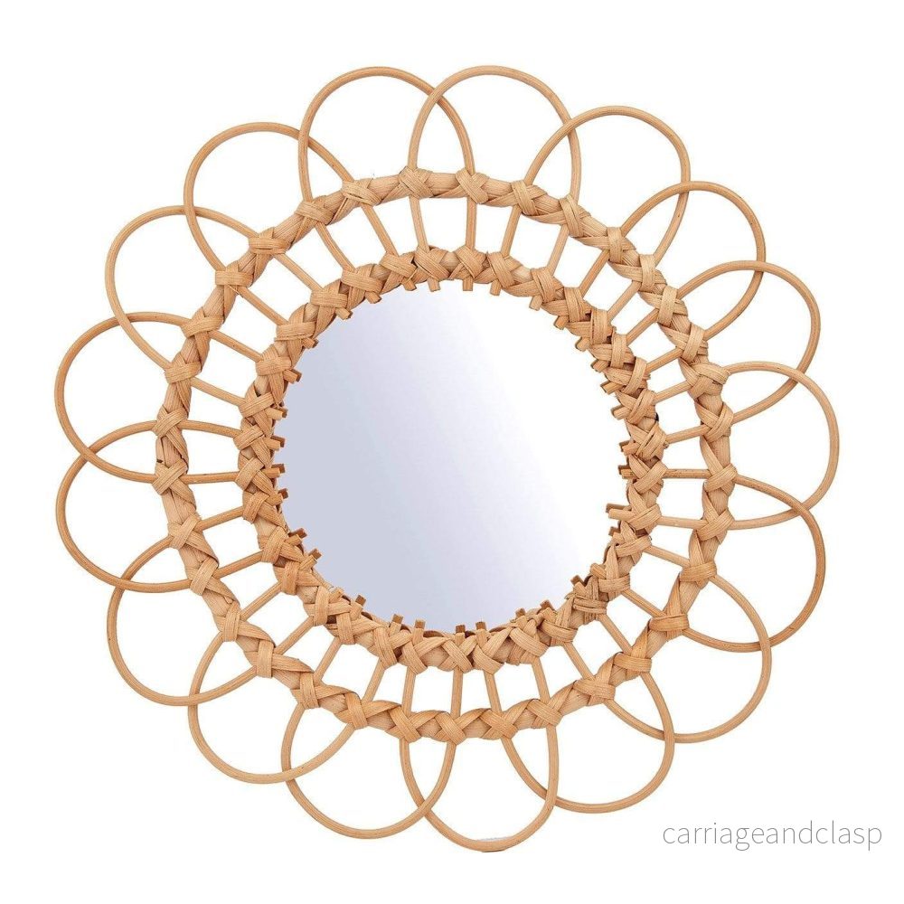 Rattan Väggspegel | Veska - Bild 2