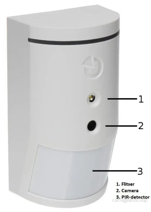 Jablotron JA-120PC Bus PIR-rörelsedetektor med kamera - Bild 3