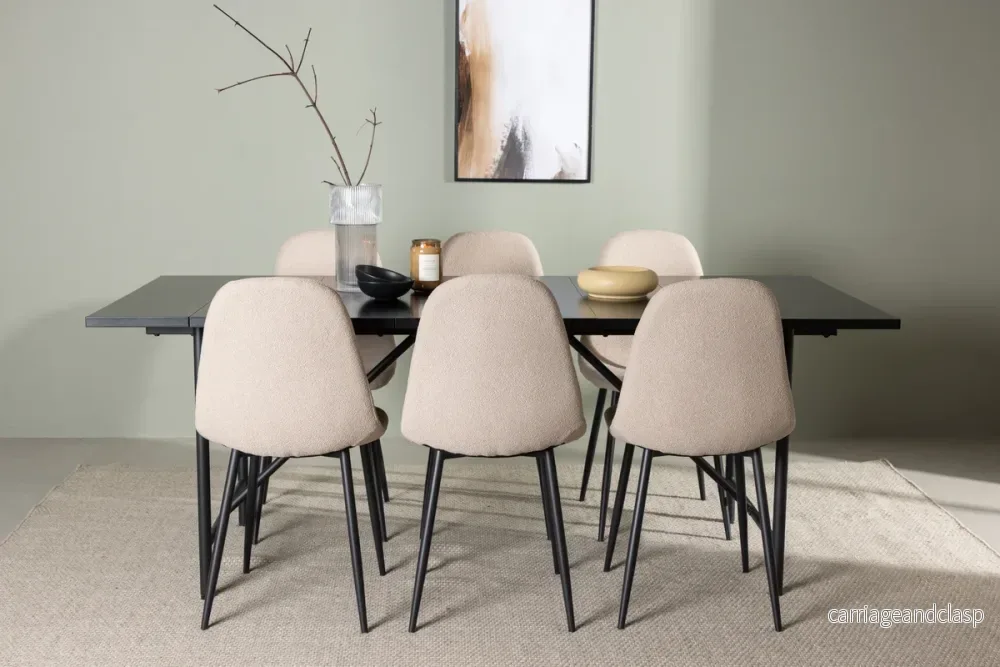 Astrid & Polar Matgrupp Svart/Beige Astrid & Polar Matgrupp Svart/Beige