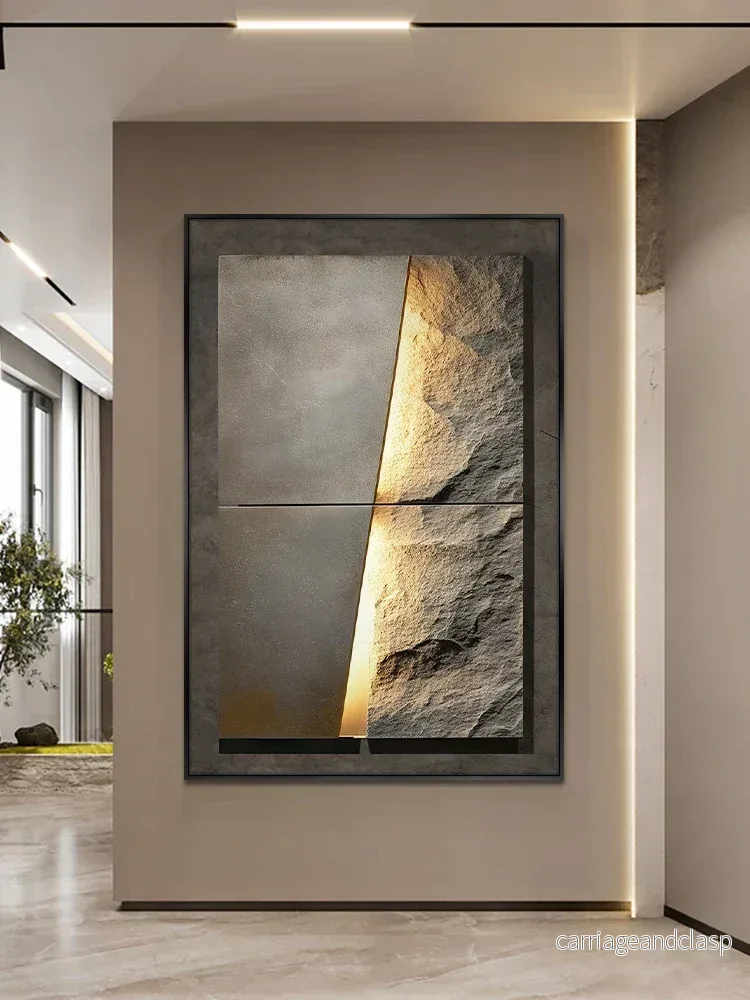 New Rock Texture Led Porcelain Vägglampa | Veska - Bild 3