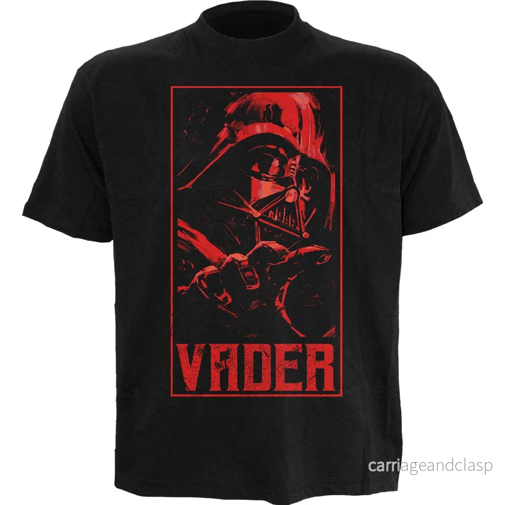 STAR WARS – KENOBI – VADER – Front Print T-Shirt Svart