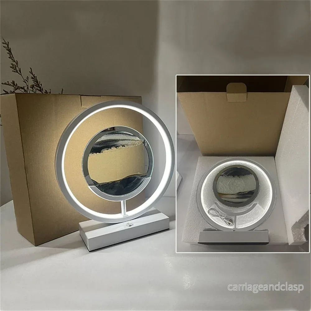 LUMISAND – 3D LED Flödande Sand Konst Bordslampa med USB Laddning | Veska - Bild 3