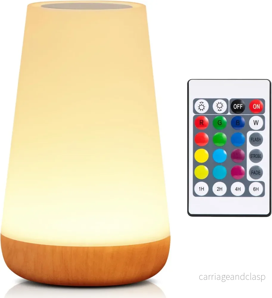 Veska | Nattlampa, LED Touch Sängbordslampa, 13 RGB Färger Som Förändras - Bild 2