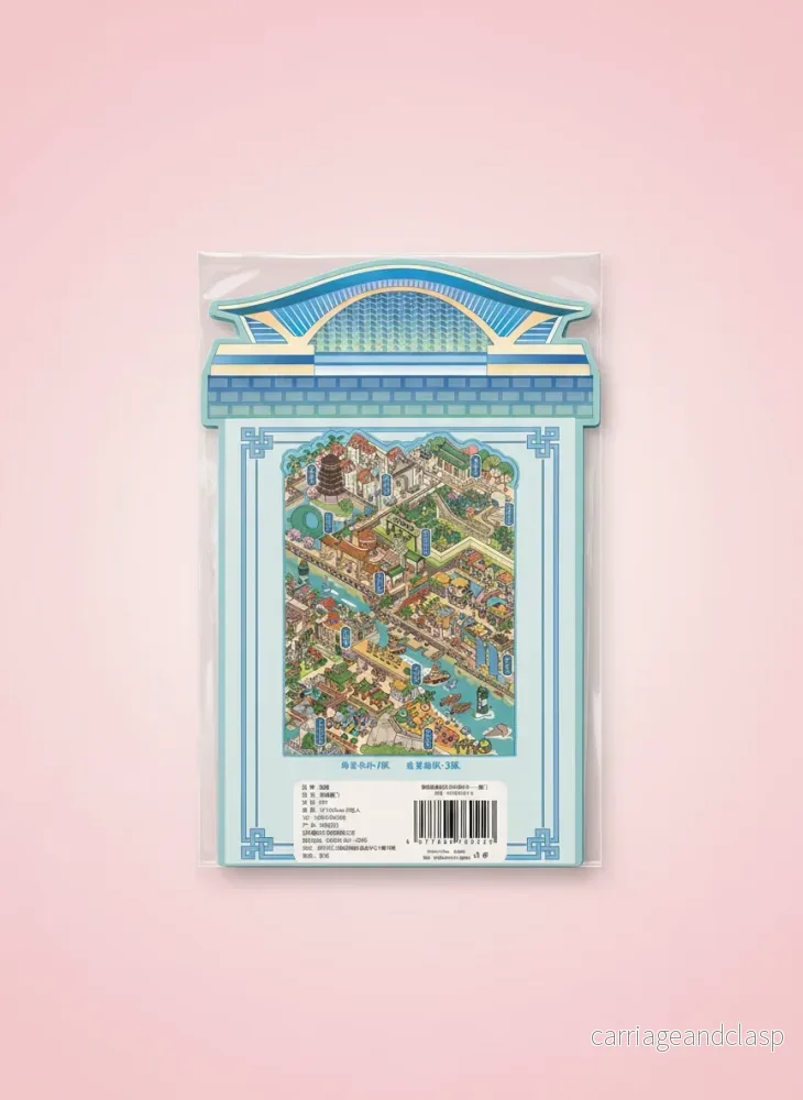 3D Scen Kawaii Klistermärken – Liten Stad 3D Scen Kawaii Klistermärken – Liten Stad