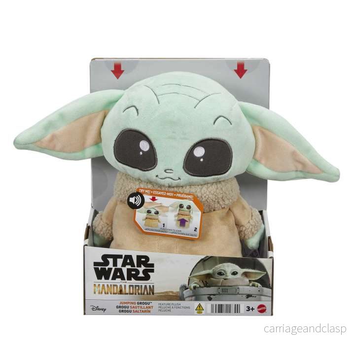 Star Wars™ - Jumping Grogu™ Plysch - Leksak med hoppande action och ljud