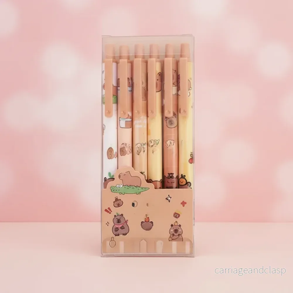 Pennor i 6 pack - Capybaras