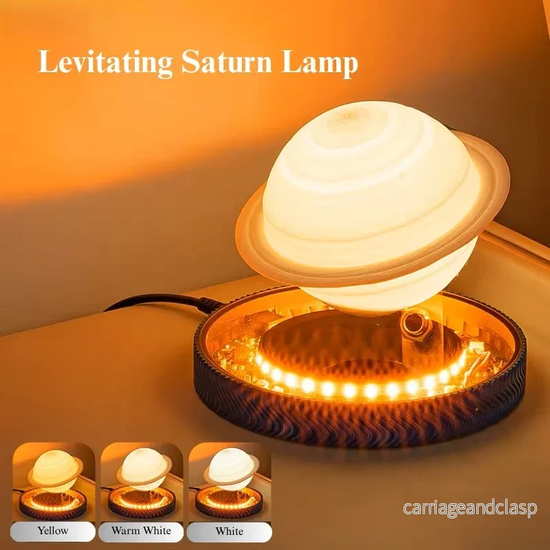 3D Saturn Rymden Älskare Magnetiskt Svävande Lampa | Veska - Bild 2