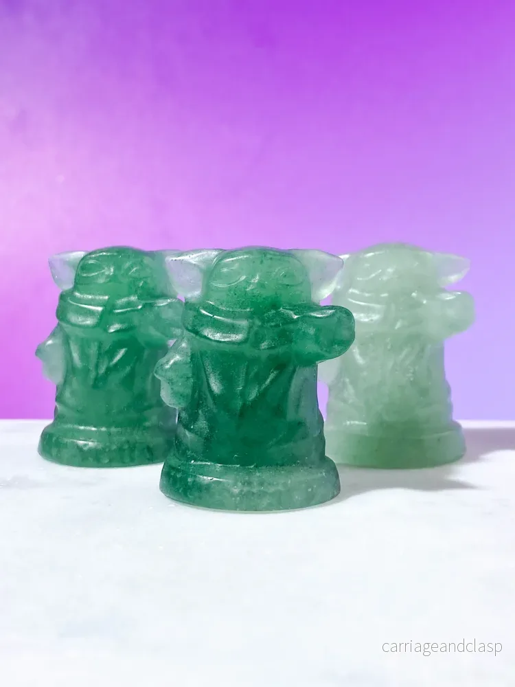 Grön aventurin Yoda Grön aventurin Yoda