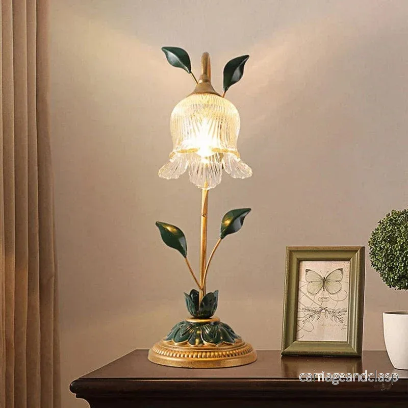Vintage Rose Blomma Bordslampa | Veska Vintage Rose Blomma Bordslampa | Veska