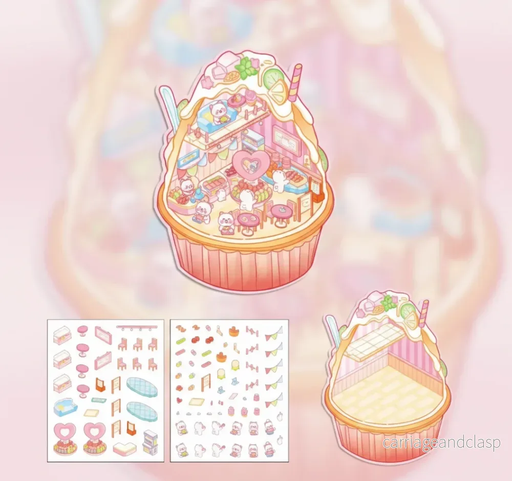 3D Klistermärken Pyssel – Cupcake Tema 3D Klistermärken Pyssel – Cupcake Tema