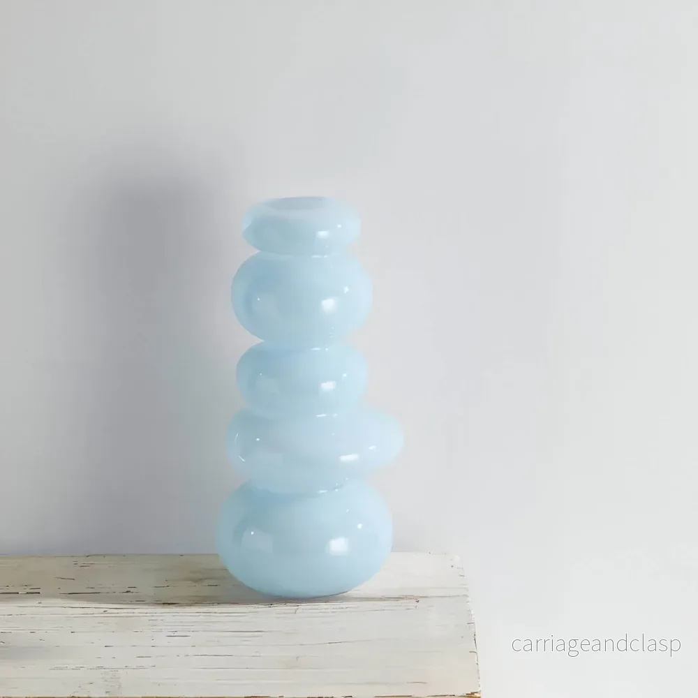 PebVeskae Stack Geometrisk Glas Vas | Veska