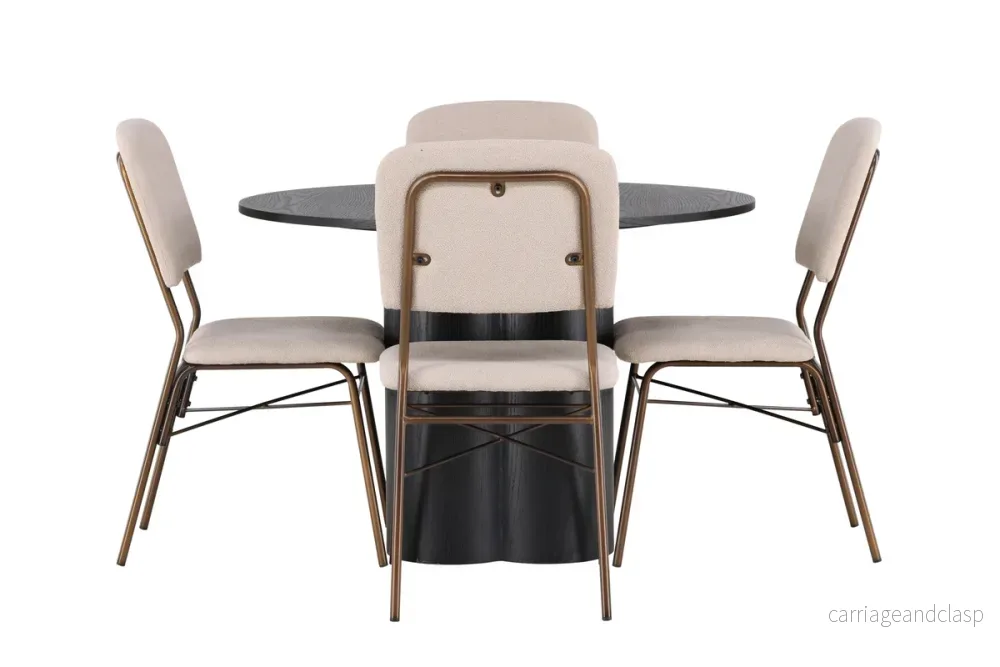 Olivia & Seda Matgrupp Svart/Beige - Bild 3