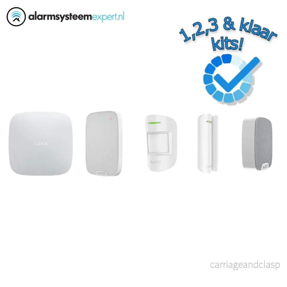 Ajax Systems Larmsystem Kit 1 Trådlöst (Vit) Ajax Systems Larmsystem Kit 1 Trådlöst (Vit)