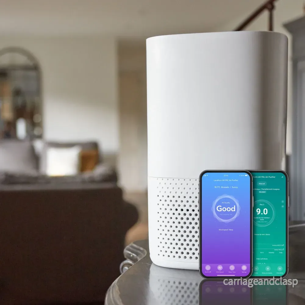Lanaform AV-99C – Smart luftrenare med HEPA-filter, luftkvalitetssensor och appstyrning