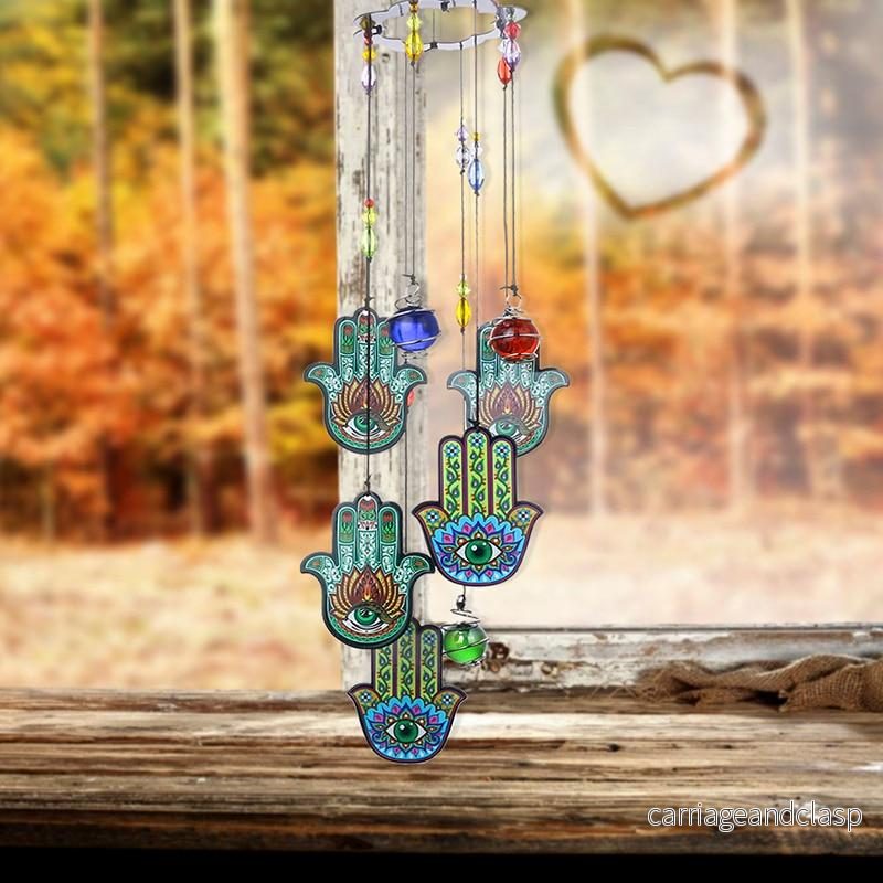 Hamsa Hand Solfångare Vindklang | Veska - Bild 2