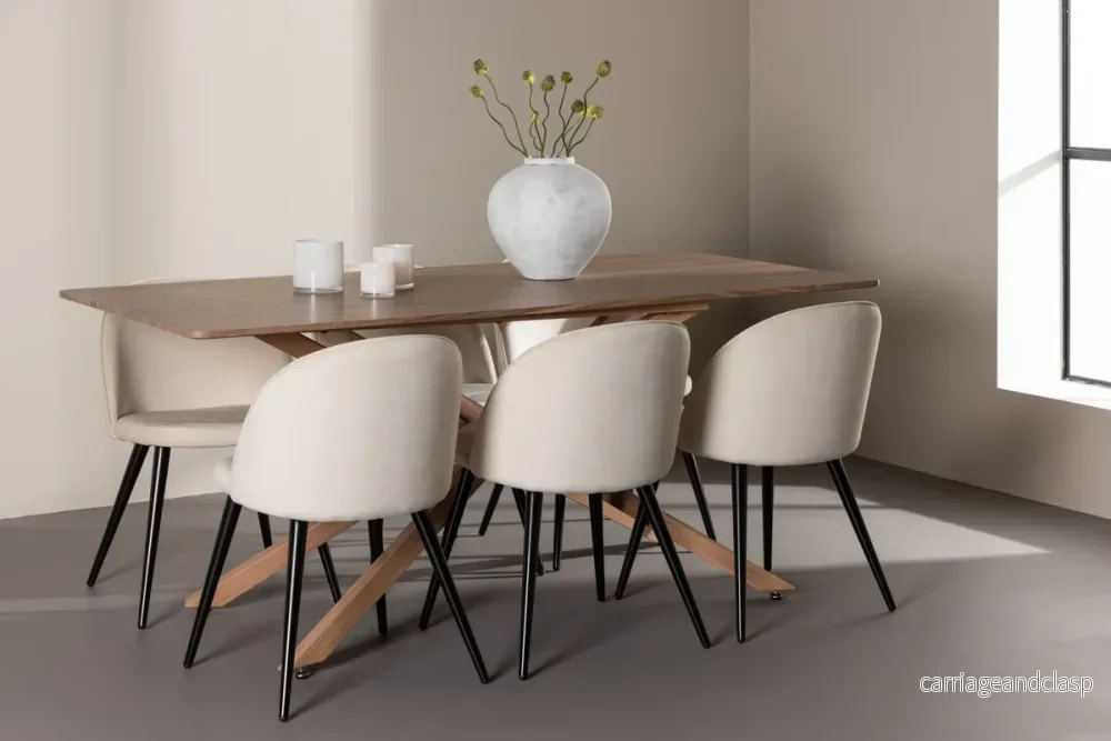 Velvet & Piazza Matgrupp Beige/Mocka Velvet & Piazza Matgrupp Beige/Mocka